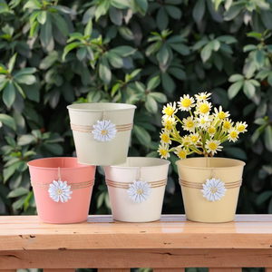 Vasi per Fiori in Ferro Ecologici a Forma di Tazza di Caffè, Resistenti e Verniciati a Polvere, Fioriere Sospese per Decorazione Casa e Giardino - Product Image 2