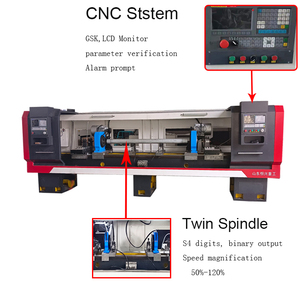 เครื่องกลึงซีเอ็นซีแบบสองหัวแนวนอน ODM/OEM ที่ปรับแต่งได้สำหรับงานกลึงซีเอ็นซี - Product Image 3