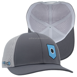 Gorras de golf perforadas con corte láser de 6 paneles OEM, gorras snapback impermeables de alto rendimiento, gorras de béisbol flotantes con logotipo personalizado - Product Image 3