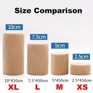 Venda Cohesiva con Logotipo Personalizado de Fábrica, Vendaje Elástico Transpirable, Cinta No Tejida, 5 m de Longitud, 10 cm/5 cm de Ancho - Product Image 4