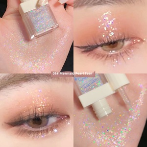 Fard à paupières liquide paillettes nacrées ver à soie fard à paupières sequin maquillage liquide éclaircissant - Product Image 6