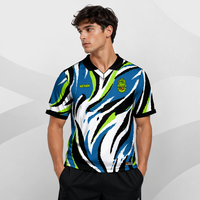 Maillot de football rétro personnalisé HOSTARON OEM avec col, sublimation, polyester respirant, style vintage classique
