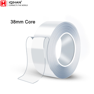 Ruban adhésif nano transparent lavable réutilisable double face, bandes adhésives transparentes pour montage d'images, ruban nano - Product Image 1
