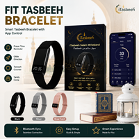 ITasbeeh Salam Smart Zikr Tasbih Gelang Pintar Kontrol Aplikasi Pengingat Sholat Monitor Detak Jantung Penghitung Elektronik Jam Alarm Tasbih Band