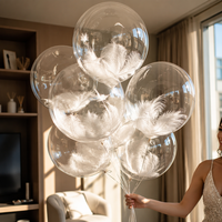 Vente en gros de ballons en latex transparents épais de 12 pouces, décoration de mariage, anniversaire, fête, ballons, globos