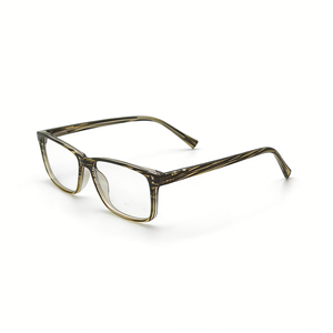 Monture de lunettes carrées tendance pour femme, style vintage écaille de tortue, verres transparents dégradés - Product Image 6