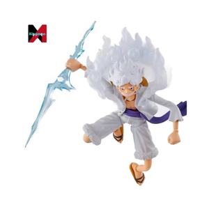 One Pieced Luffy Gear Five Nika Sun God <span class=keywords><strong>Anime</strong></span> figura articulada articulaciones Pose-able estatua modelo Kit regalo - Product Image 5