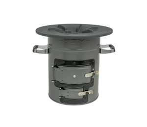 Best Sales Two Door Big Top Grey Cold Roll Sheet Camping Cooking Wood Charcoal <strong>Rocket</strong> <strong>Stove</strong> - Product Image 3