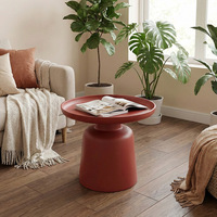 Table basse/appoint minimaliste de style nordique en plastique non extensible pour petits appartements, balcon moderne, fenêtre en baie, chevet
