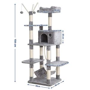 الصين مصنع الجملة الفاخرة منزل برج للقط مخصصة أفخم كبيرة الحيوانات الأليفة الشقة القط شجرة - Product Image 6