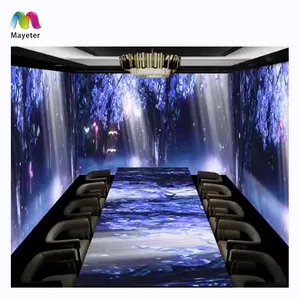 Customized Indoor Restaurant Wall Video Show Mapping Projection Dining Experience Immersive Projection System