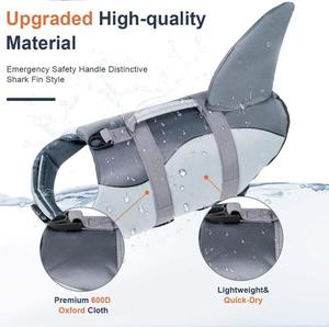 حيوان أليف-قماش لؤلؤي قطن فوم ماء لعب الكلاب سترة حياة عالية الطفو في الهواء الطلق للكلاب الكبيرة السباحة - Product Image 4