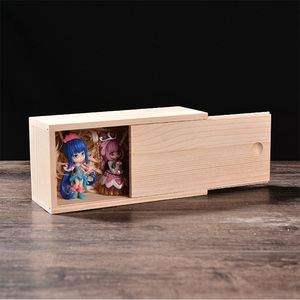 Wanuocraft handmade đánh bóng tùy chỉnh thông gỗ hình chữ nhật trượt nắp Hộp Quà Tặng đa kích thước Thủ công mỹ nghệ hiện đại đồ trang sức trà DIY - Product Image 5