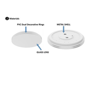 Black <strong>Replaceable</strong> Modern LED <strong>Ceiling</strong> <strong>Light</strong> 12w 20w 36w 25mm Living Room Surface 3 Cct Ultra-thin 3000k 4000k 6500k - Product Image 3