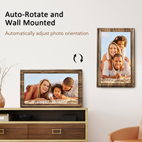 Cadre photo numérique couleur personnalisée 15,6 pouces, écran HD 1920*1080, Android WiFi 32 Go, pour photos et vidéos via Vphoto