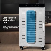 Commerciële roestvrijstalen fruitdroger voor groenten, gedroogd vlees en huisdiertreats - Hoge productiviteit, energiezuinig, milieuvriendelijk