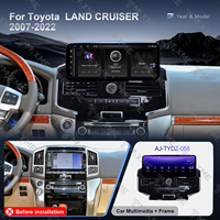 Cadre de tableau de bord de navigation MSM 12,3 pouces pour Toyota LAND CRUISER 07-22, garniture de façade pour unité principale Android, accessoires de montage et de rétrofit