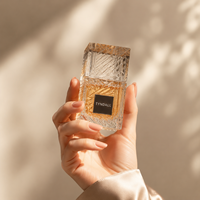 Flacon de parfum en verre imprimé sur mesure avec boîte pour marques de parfum personnalisées avec logo et sac cadeau