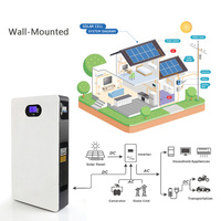 Batterie murale Lithuim 48v 300ah 15KWh 100ah 200ah Batterie solaire 5kwh 10KWh 30kw Système solaire 48v Batterie LiFepo4