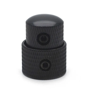 ปุ่มควบคุมแบบซ้อนกัน กีตาร์ไฟฟ้า <span class=keywords><strong>เบส</strong></span> ปรับระดับเสียง โทนเสียง ปุ่มโลหะคู่ สำหรับอุปกรณ์เสริมเครื่องดนตรี - Product Image 2