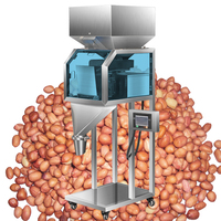 Machine de remplissage de pondération de nourriture de sachet de bouteille de granule de graines de noix de casse-croûte manuelle verticale 10-2500g