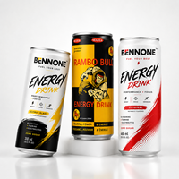 Boisson Énergisante Sans Alcool Gazeuse Café Fruité Faible en Gras Canette 330ml Goût Personnalisé Boisson Fonctionnelle Exportation Directe Usine Gratuite