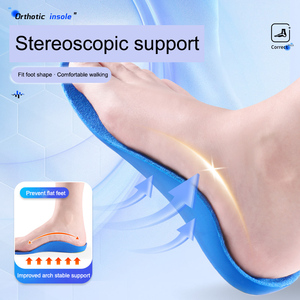 Semelle orthopédique économique <span class=keywords><strong>pour</strong></span> la correction de la plante plate, soutien de la voûte plantaire <span class=keywords><strong>pour</strong></span> hommes et femmes, soutien élevé de la voûte plantaire, insert correcteur <span class=keywords><strong>pour</strong></span> la correction de la voûte plate et de l'éversion - Product Image 3