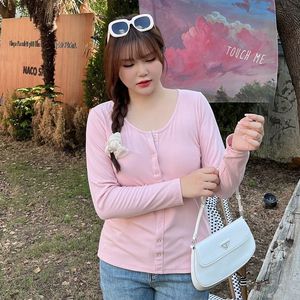 เสื้อคาร์ดิแกนถักแขนยาวลำลองสำหรับผู้หญิงขนาดใหญ่พิเศษผ้าคอตตอนแต่ง N8295 - Product Image 3