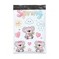 Pochette d'expédition personnalisée en polyéthylène - Sac d'expédition esthétique printemps Koala mignon - Sac d'envoi auto-adhésif vibrant pour boutiques et vêtements