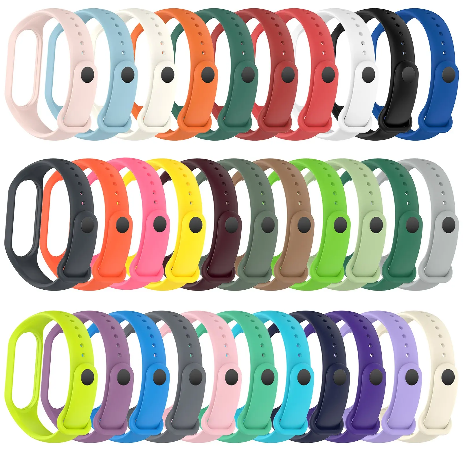 Silicone Strap for Xiaomi Mi Band 5/6/7 bracelet Sport Rubber Replacement Wristband For Miband band7 NFC wriststrap Watch bands