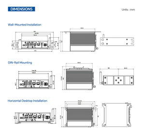 Miniordenador Industrial con CPU Elkhart Lake SoC, Diseño sin Ventilador, 32G DDR4 para <span class=keywords><strong>AGV</strong></span> y AMR, Visión Artificial - Product Image 2