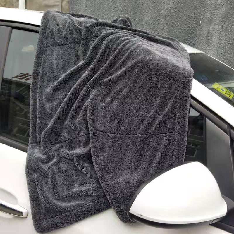 Products Dual Sides 1400gsm Microfiber Twisted Towel Car Drying Towel