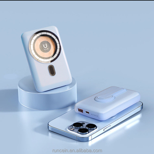Banco de Energía Móvil UNCEIN con Carga Rápida PD de 10000 mAh con Soporte, Blanco/Negro/Azul Cielo/Morado, Personalización Disponible - Product Image 4