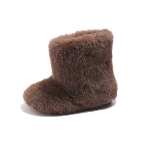 Bottes d'hiver confortables et antidérapantes pour enfants, garçons et filles, en fausse fourrure, haute qualité - Product Image 6