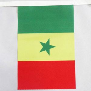 Manufacturer Direct Wholesale Africa Countries Senegal Senegalese String Mini Rectangle <b>Flags</b> for Country Decor - Product Image 2