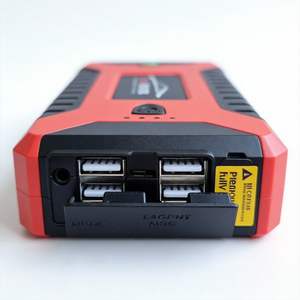 Compact 12V <b>Car</b> Jump Integrated Battery <b>Clamps</b> Dual USB Port Emergency Light Built in for Travel Use JUMP START - Product Image 3