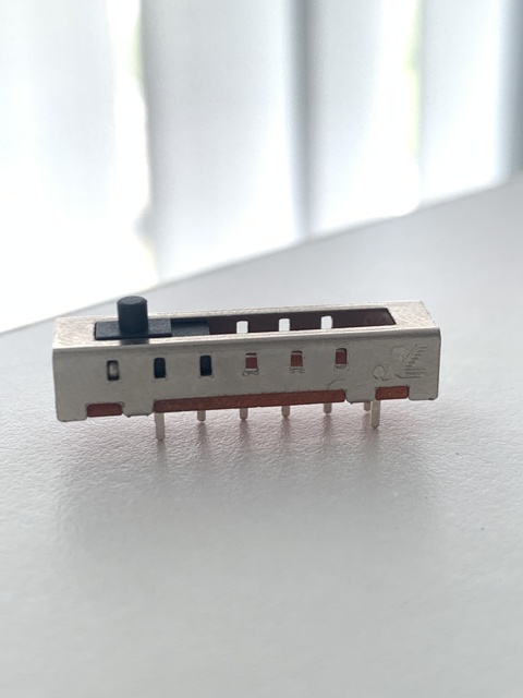 SS-16F01 Integrated Electronic 8pins 12 Pin Slide Switch 0.5A 36VDC DP5T Mini 6 Positions Slide Switch Slide for Radio Audio