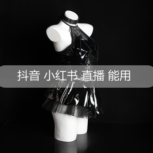 Sexy Little Devil Girl Black Patent Leather Dress 8082 Women Fancy Costume Role Play Outfit - Product Image 5