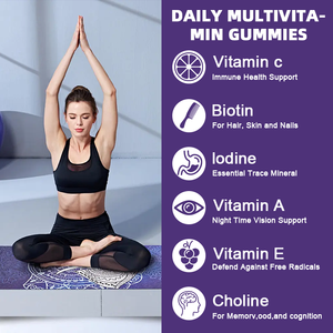 Özel Marka Doğal Vejetaryen Kalsiyum Demir Çinko Yumuşak Şeker Vitamin Biotin Bağışıklık Sistemi Koruma Cilt Beyazlatıcı Çinko Jelibonları - Product Image 6