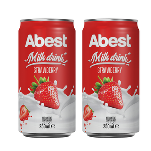 Confortable pour adultes et enfants, lait aux fruits Abest 250 ml/boîte, saveur fraise, goût sucré, marque OEM/ODM, haute qualité - Product Image 1