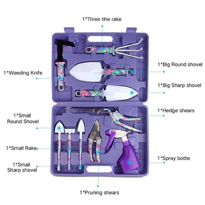 Nhiệm Vụ Nặng Nề Tự Làm Thép Không Gỉ Công Cụ Vườn Kit Bao Gồm Trowel Pruner Rake Phun Rau Thảo Mộc Làm Vườn Công Nghiệp OEM - Product Image 2