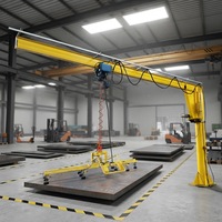Grue à flèche électrique industrielle avec ventouse à 8 ventouses, élévateur à vide 800 kg pour tôles, bouton poussoir, découpe laser AC, presse plieuse CE