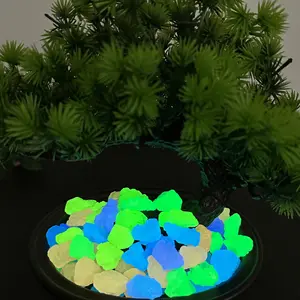 200-seed/bagNew Color Glow-in-the-dark Honeycomb Stone Imitation Stone Fish Tank Garden Flowerpot Landscaping Resin Materials