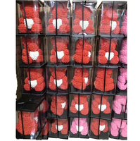 Beruang Teddy Rose 25cm 40cm 70cm, busa kualitas tinggi dengan kotak hadiah hadiah Hari Valentine PE beruang cinta untuk ulang tahun