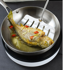 Sartén para carne de 20-28cm <span class=keywords><strong>con</strong></span> <span class=keywords><strong>colador</strong></span>, utensilios de cocina, sartén de <span class=keywords><strong>acero</strong></span> <span class=keywords><strong>inoxidable</strong></span> - Product Image 4