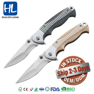 Cuchillo Táctico de Supervivencia para Campismo al Aire Libre, de Acero Inoxidable de Grado Industrial de Alta Dureza HL, con Mango de Aluminio, Grosor de 3.5 mm - Product Image 1