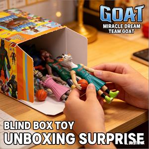 Figura Coleccionable de la <span class=keywords><strong>Película</strong></span> de Anime Miracle Dream Team GOAT, Caja Misteriosa Sorpresa, Modelo Decorativo para Escritorio - Product Image 5