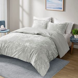 Ensemble de couette réversible en velours écrasé Db, taille Queen, toutes saisons, literie moderne - Product Image 3