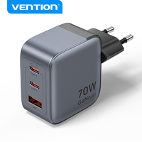 Chargeur USB multi-ports Vention, chargeur GaN, chargeur de téléphone, charge rapide, chargeur USB-C pour ordinateur portable
