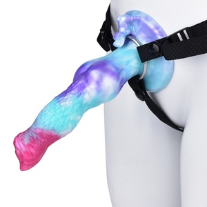 Amazon Hot Sell <b>Dildo</b> Manual Masturbator Soft Silicone Wolf Dog <b>Dildo</b> Adult Sex Toy - Product Image 1